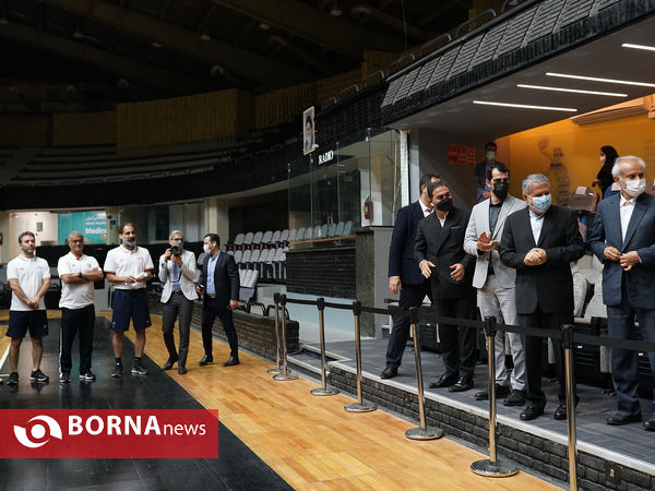 بازدید رئیس کمیته ملی المپیک  از تیم ملی فوتبال امید ،فدراسیون بسکتبال و اسکیت