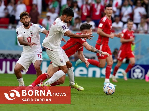 دیدار تیم های فوتبال ایران - ولز