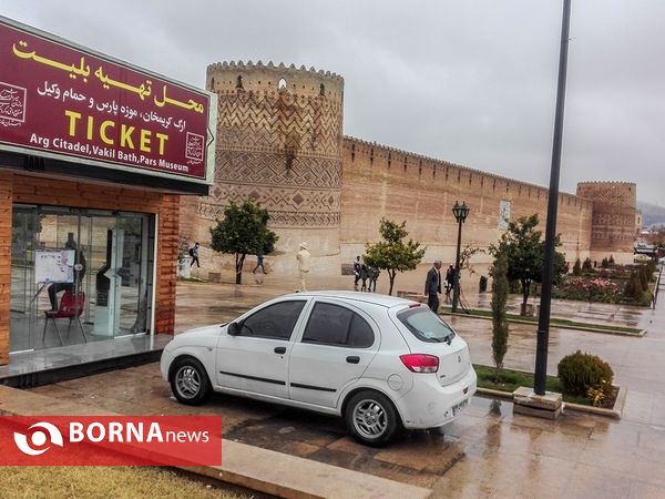 شيراز زیبای بارانی