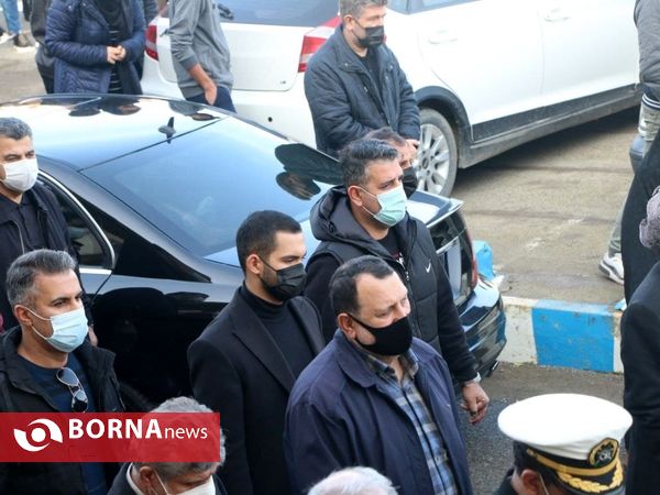 مراسم تشییع پیکر، علیرضا حسنی مقدم، مربی تیم نونهالان ملوان بندرانزلی