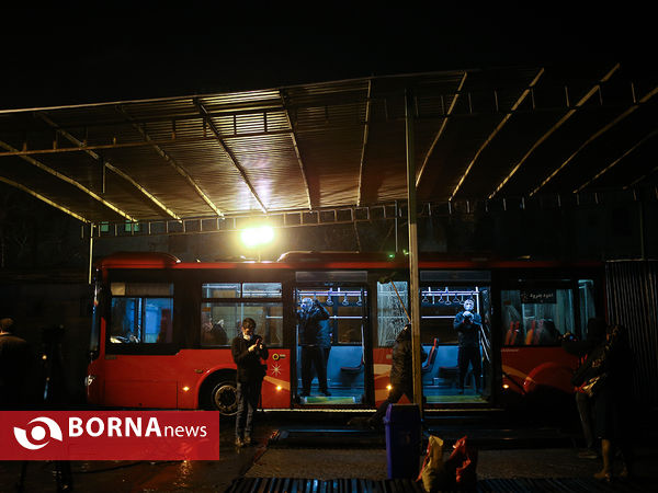 ضدعفونی کردن اتوبوس‌های تهران برای مقابله با کرونا