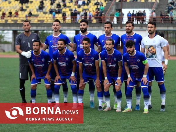 دیدار تیم های فوتبال داماش گیلان _ شهید قندی یزد