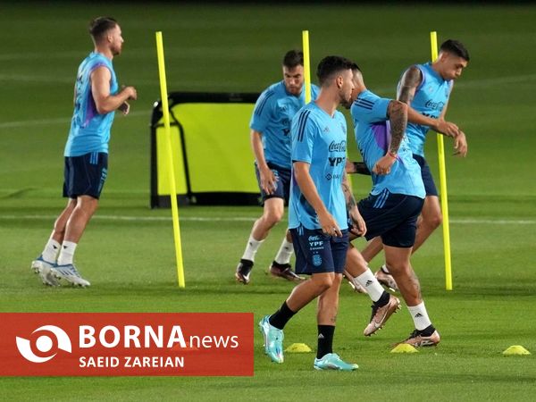 تمرین تیم ملی فوتبال آرژانتین