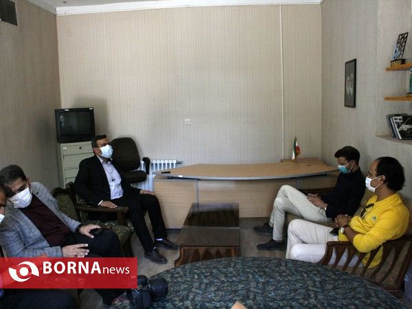 حضور معاون تربیت بدنی و سلامت و مدیر روابط‌عمومی اداره‌کل آموزش و پرورش استان کرمان در خبرگزاری برنا