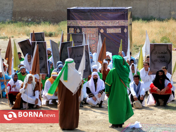 بازسازی واقعه غدیر در شهر زرقان فارس