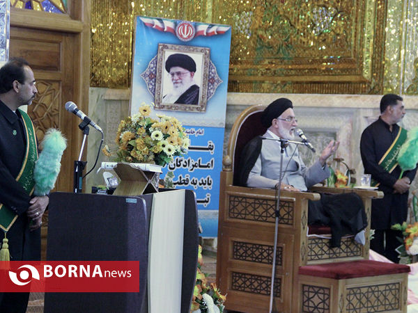 مراسم تجلیل از جانبازان در حرم سیدعلاالدین حسین (ع)