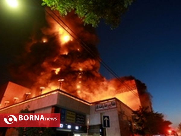 حریق شدید در برج سلمان مشهد