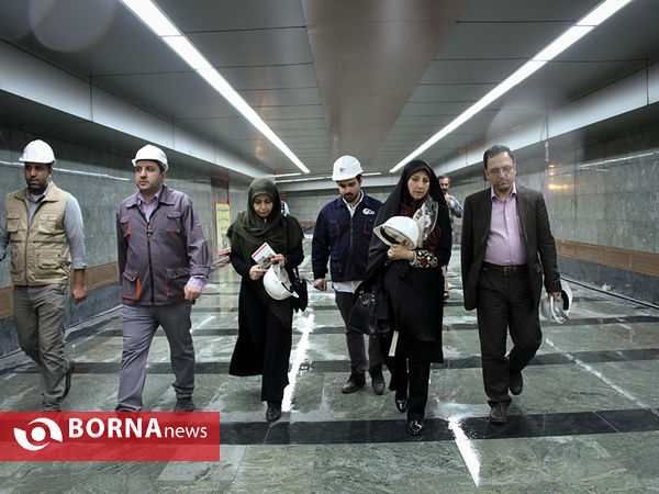 بازدید اعضای شورای شهر از خط ۶ مترو تهران