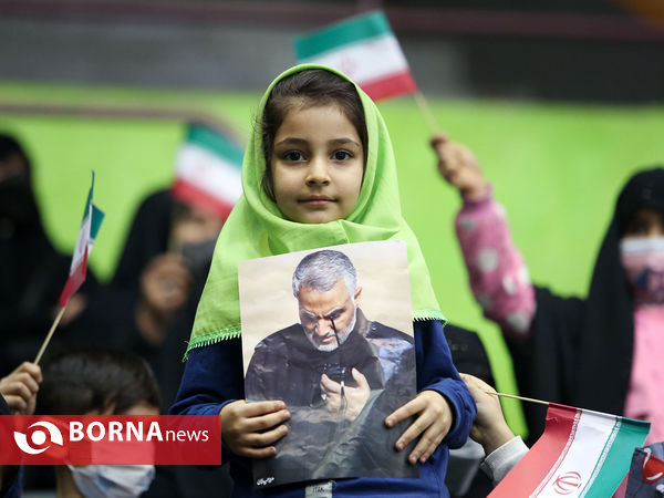 اجتماع دختران حاج قاسم - ورزشگاه ۱۲هزار نفری آزادی