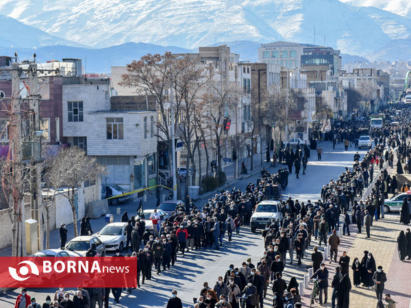 آیین تشیع شهید گمنام در اراک