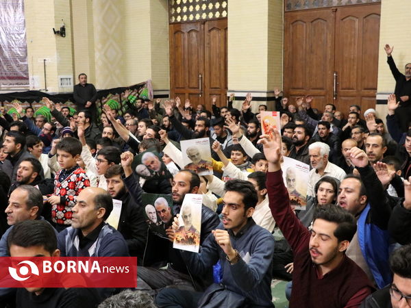 مراسم گرامیداشت سومین روز شهادت سردارشهید حاج قاسم سلیمانی در همدان