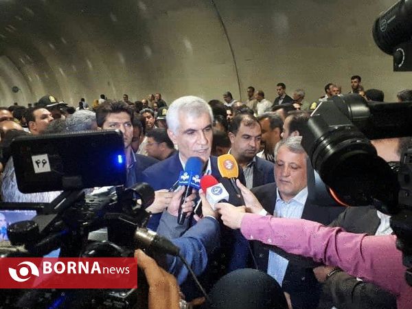 آیین بهره برداری از تونل آرش بزرگراه آیت الله هاشمی رفسنجانی