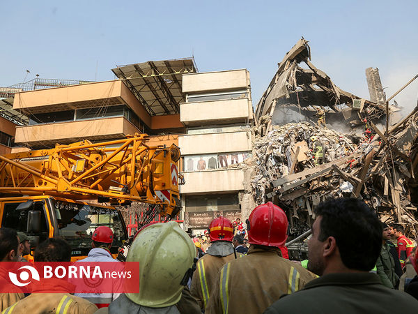 آتش سوزی و فروریختن ساختمان پلاسکو-4