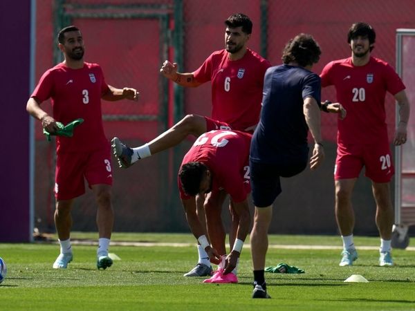 تمرین تیم ملی قبل از دیدار با ولز