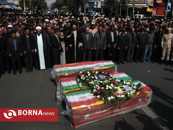 تشییع پیکر جانباختگان منا در اردبیل