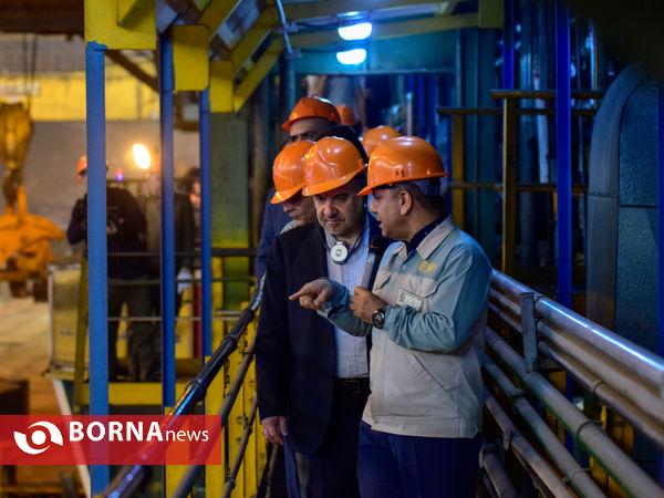 بازدید وزیر ورزش و جوانان از شرکت فولاد مبارکه