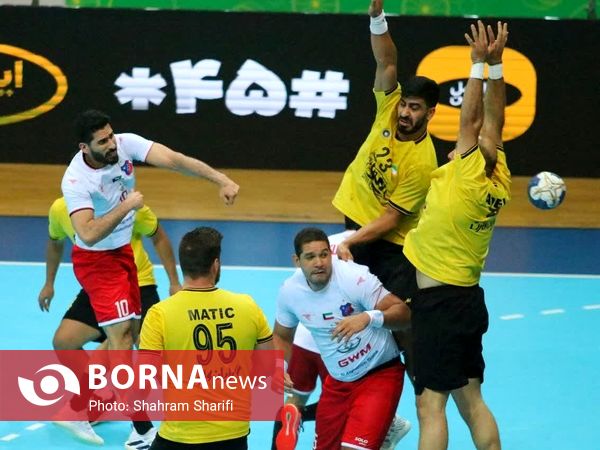 دیدار تیم های هندبال الکویت کویت - سپاهان