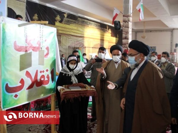 مراسم تجدید میثاق با شهدا و نواختن زنگ انقلاب در یاسوج