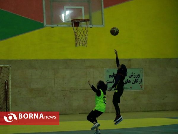 تمرینات تیم بسکتبال نوجوانان دختر پالایش نفت آبادان