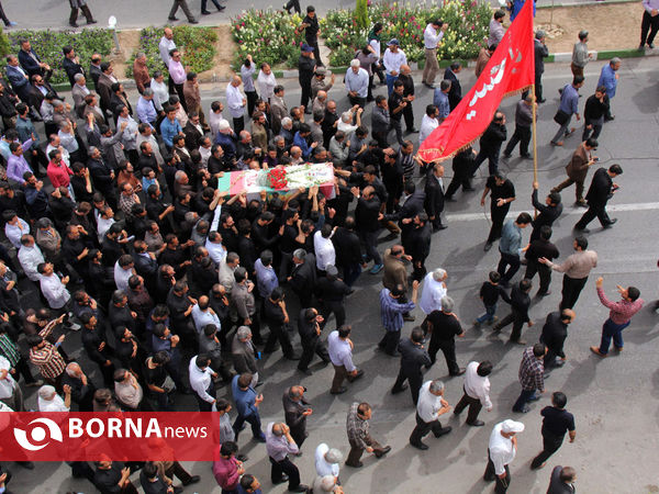 تشییع مخترع شهید محمد پازوکی در سمنان