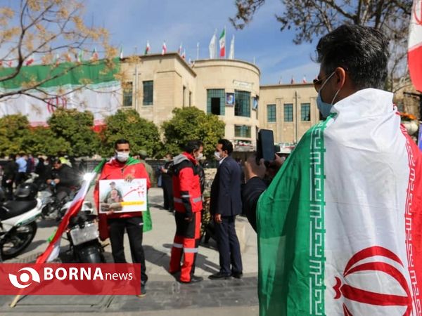 راهپیمایی خودرویی 22 بهمن در شیراز