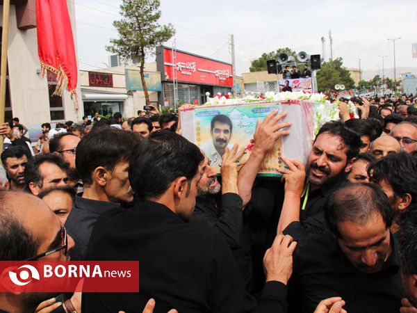 تشییع مخترع شهید محمد پازوکی در سمنان