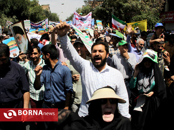 راهپیمایی مردم شیراز در روز جهانی قدس