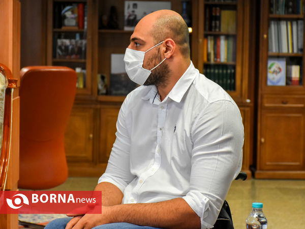 حضور ملی پوشان بسکتبال با ویلچر کشور در دفتر استاندار مرکزی