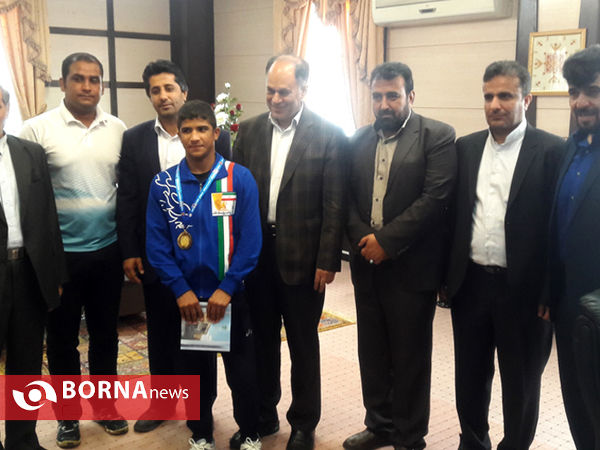 استقبال از امید آرامی کشتی گیر قهرمان آسیا