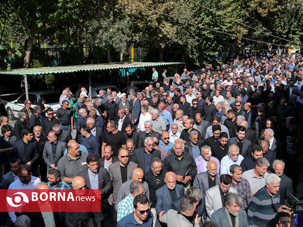تشییع پیکر جعفر کاشانی پیشکسوت فوتبال