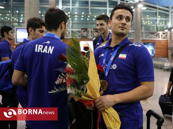 استقبال از تیم ملی نوجوانان در فرودگاه امام خمینی