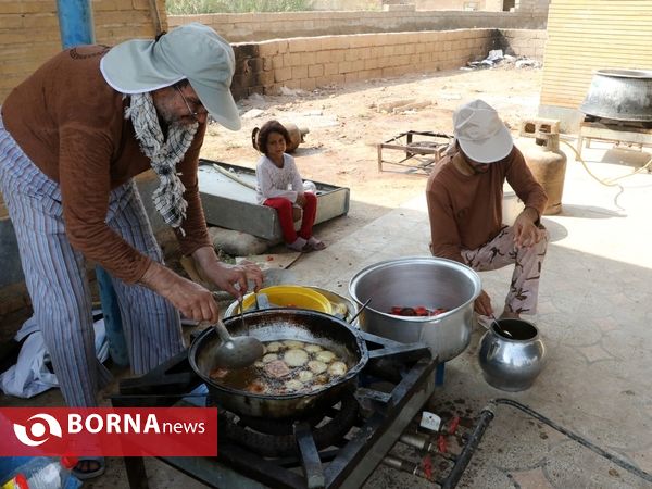 حضور جهادگران فجر استان فارس در مناطق سیل زده استان خوزستان