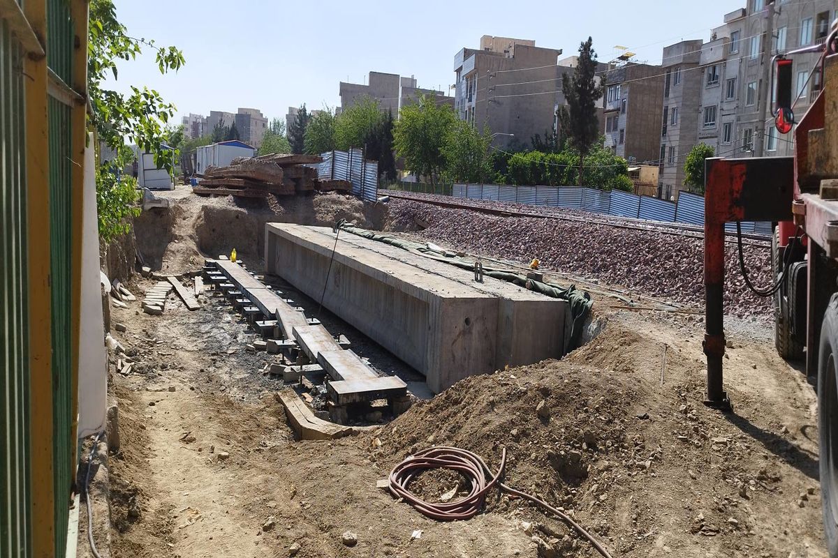 پیشرفت 90 درصدی پروژه زیرگذر حریم خط راه آهن تهران _ اهواز 