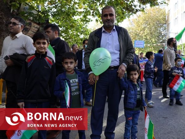 راهپیمایی 13 آبان در ساری