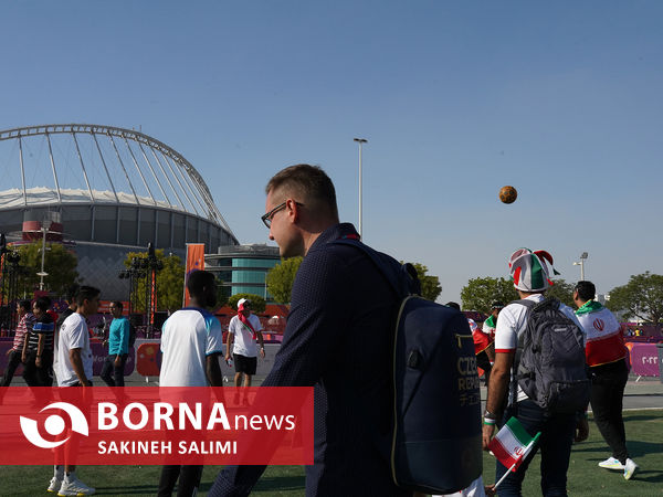 ورزشگاه خلیفه قطر در آستانه دیدار ایران - انگلیس