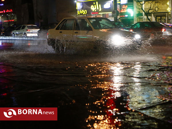 آب گرفتگی معابر خیابان های تهران