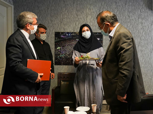 حضور خسرو ساکی و حسین صادقی در خبرگزاری برنا