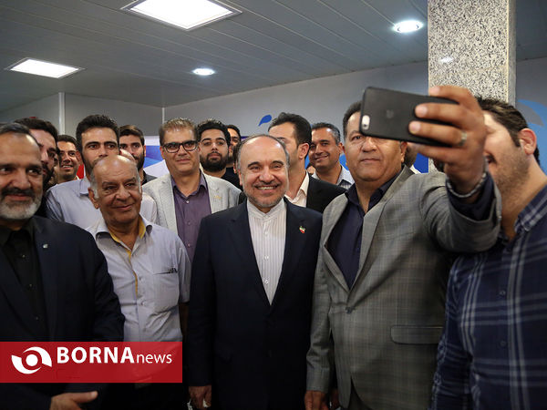 افتتاح استخر شهید حججی با حضور وزیر ورزش و جوانان