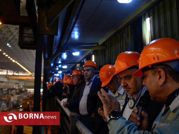 بازدید وزیر ورزش و جوانان از شرکت فولاد مبارکه