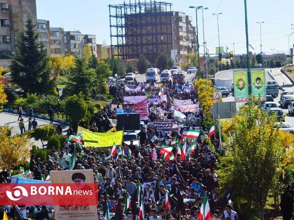راهپیمایی 13 آبان در شهرستان پردیس