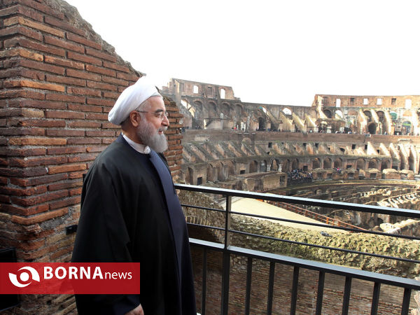 بازدید رییس جمهوری از مجموعه باستانی «کولوسئوم»