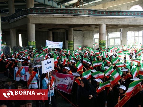 راهپیمایی روز ۱۳ آبان- شهرستان قدس