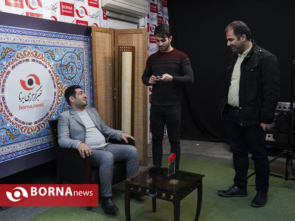 حضور سید مجتبی حسینی در خبرگزاری برنا