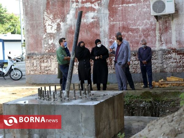 بازدید مدیرکل اداره ورزش و جوانان گیلان از پروژه استادیوم تختی بندر انزلی