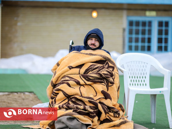 در حاشیه دیدار تیم های فوتبال آلومینیوم  - سپاهان