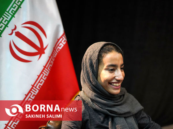 حضور نازنين فاطمه عيدیان در خبرگزاری برنا