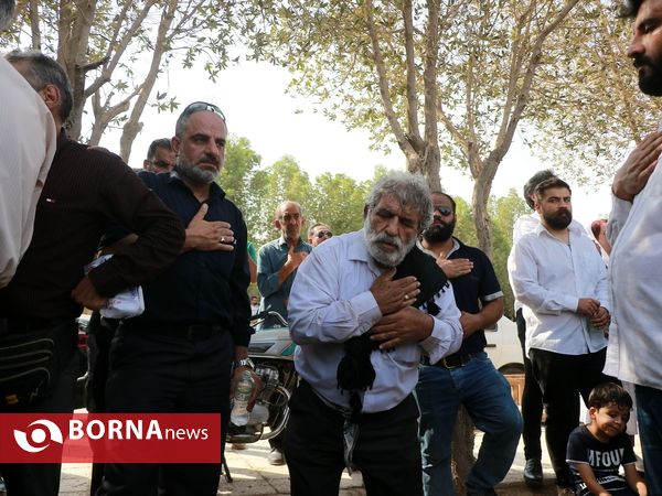 خاکسپاری جانباختگان متروپل در قطعه ورزشکاران بهشت رضای آبادان