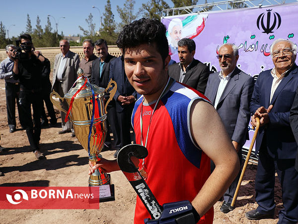 آیین کلنگ‌زنی خانه هاکی در کرمان