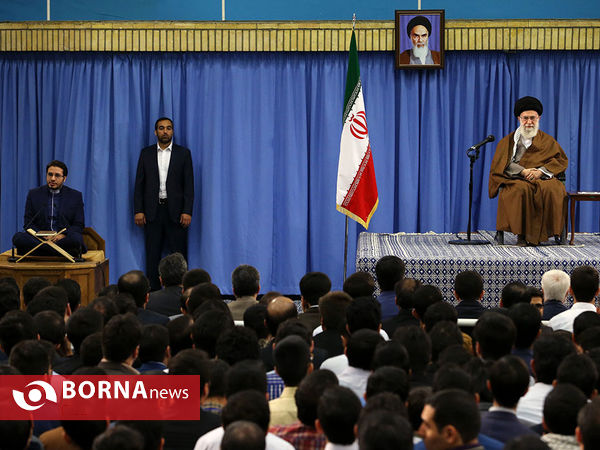 دیدار شرکت‌کنندگان در نهمین همایش ملی نخبگان فردا با رهبر انقلاب