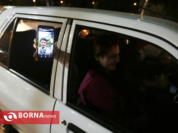 شادی خیابانی مردم شیراز در پی صعود تیم فجر شهید سپاسی به لیگ برتر